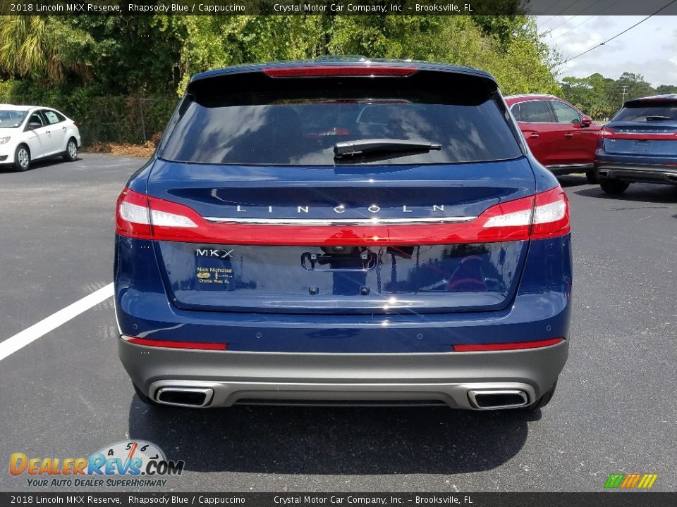 2018 Lincoln MKX Reserve Rhapsody Blue / Cappuccino Photo #4