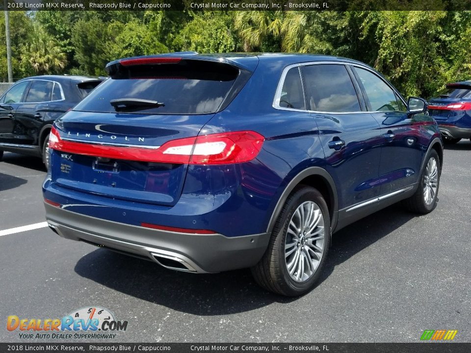 2018 Lincoln MKX Reserve Rhapsody Blue / Cappuccino Photo #5