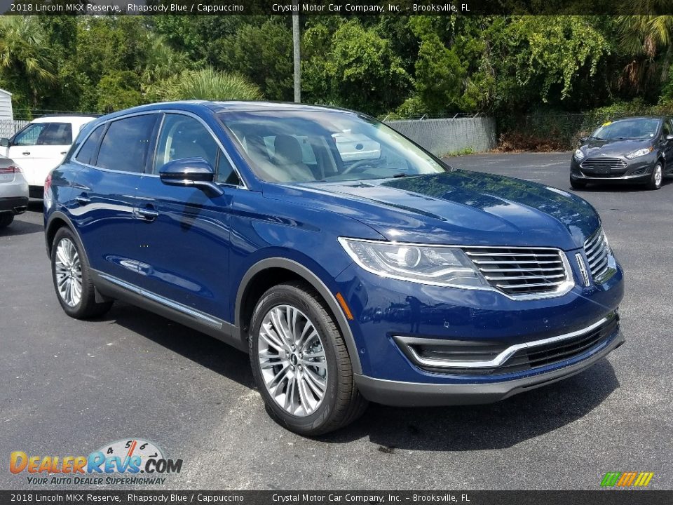 2018 Lincoln MKX Reserve Rhapsody Blue / Cappuccino Photo #7