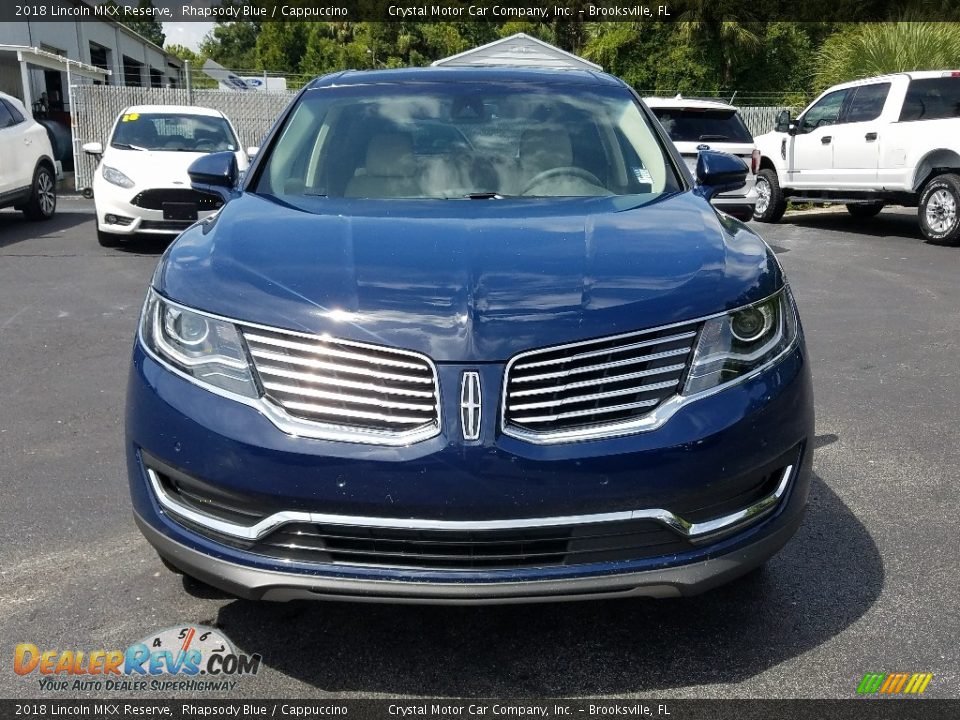 2018 Lincoln MKX Reserve Rhapsody Blue / Cappuccino Photo #8