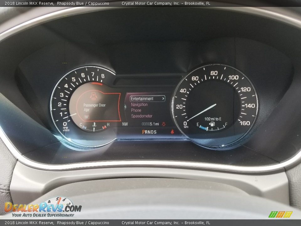 2018 Lincoln MKX Reserve Rhapsody Blue / Cappuccino Photo #14