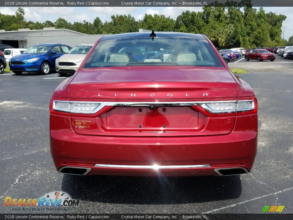 2018 Lincoln Continental Reserve Ruby Red / Cappuccino Photo #4