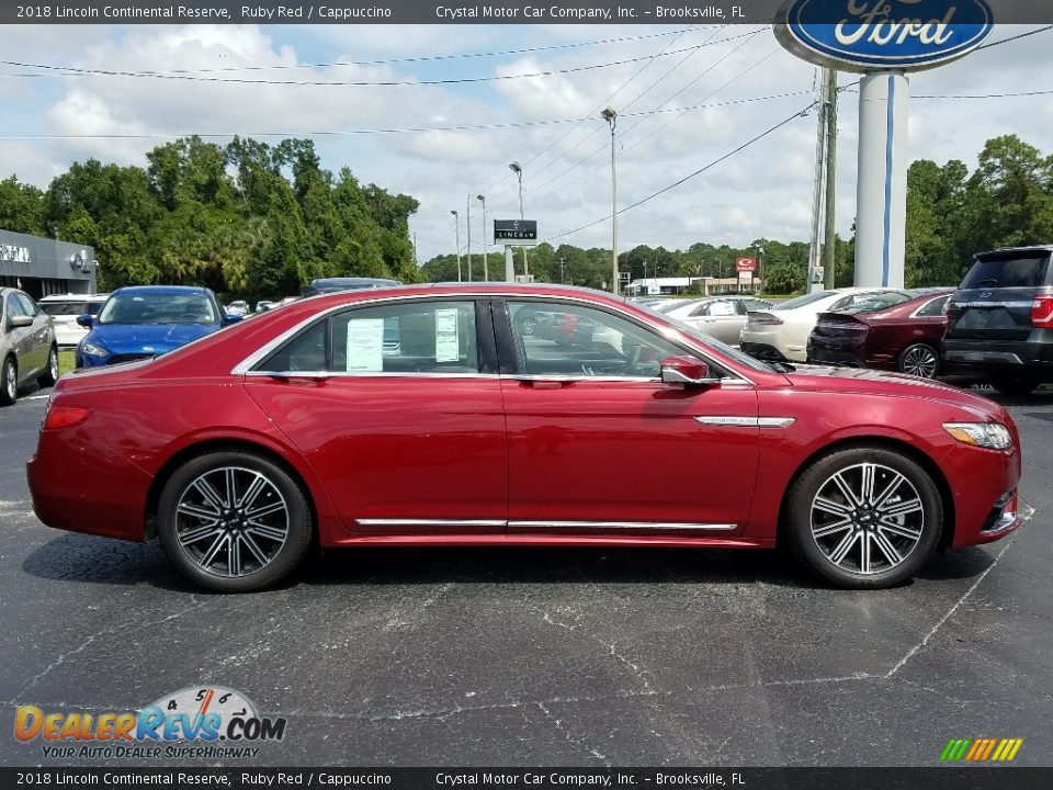 2018 Lincoln Continental Reserve Ruby Red / Cappuccino Photo #6