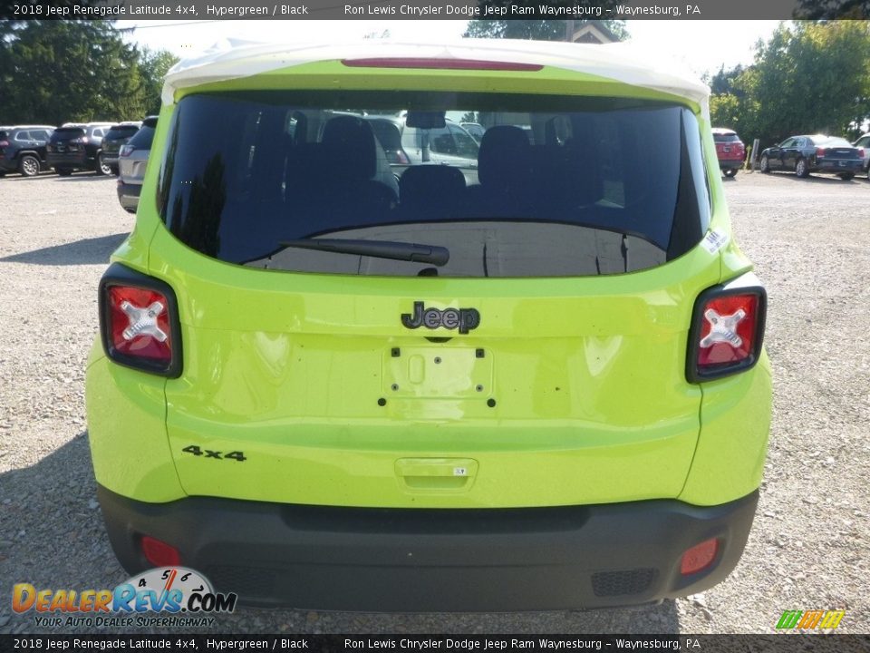 2018 Jeep Renegade Latitude 4x4 Hypergreen / Black Photo #5