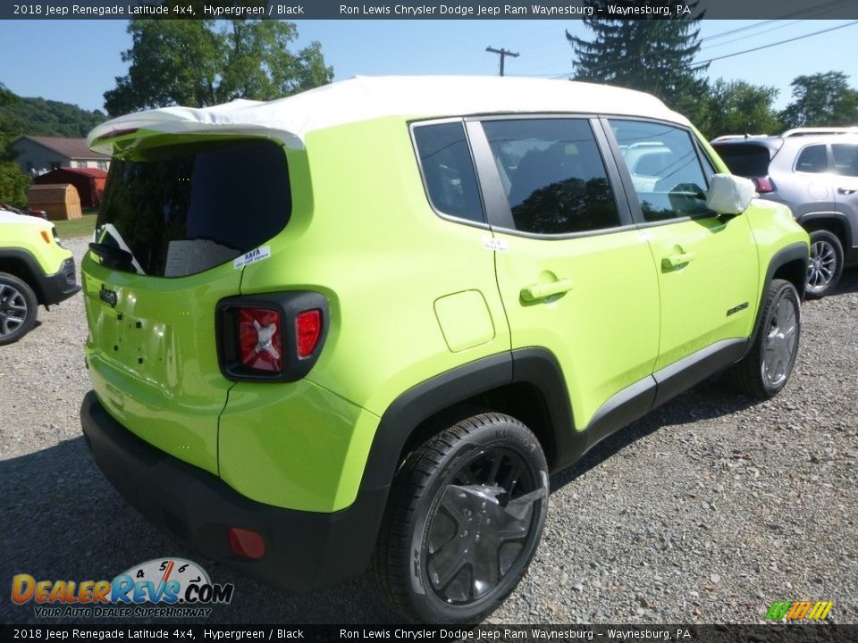 2018 Jeep Renegade Latitude 4x4 Hypergreen / Black Photo #6