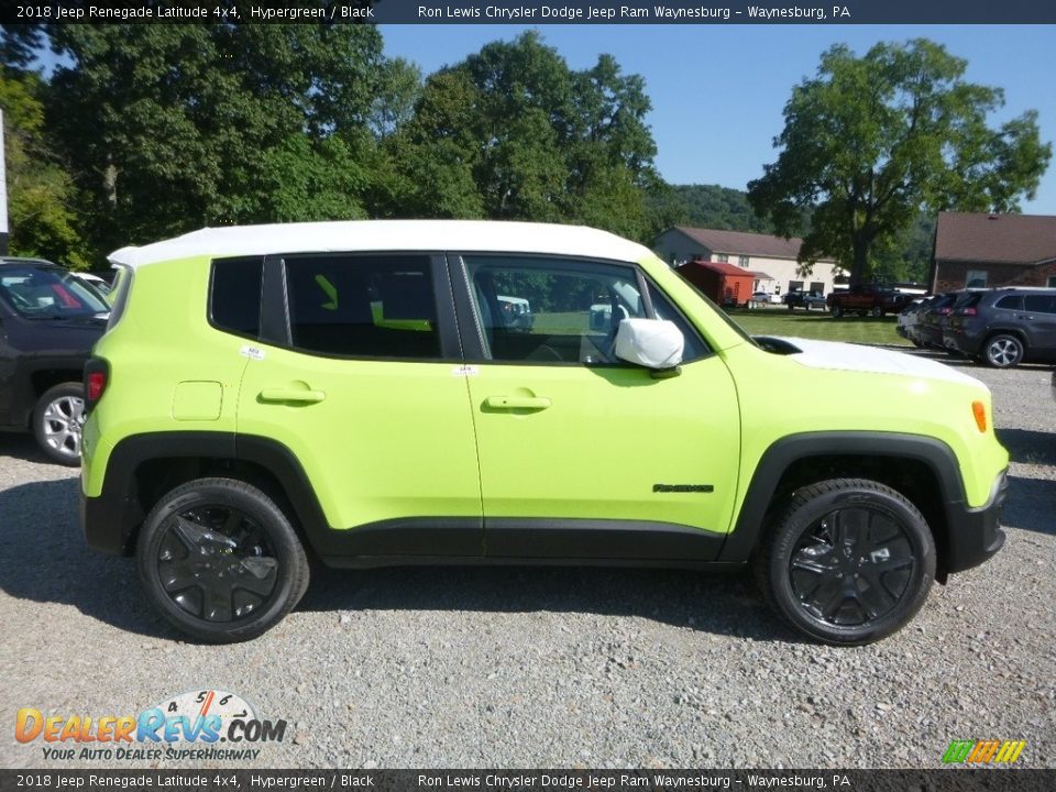 2018 Jeep Renegade Latitude 4x4 Hypergreen / Black Photo #7