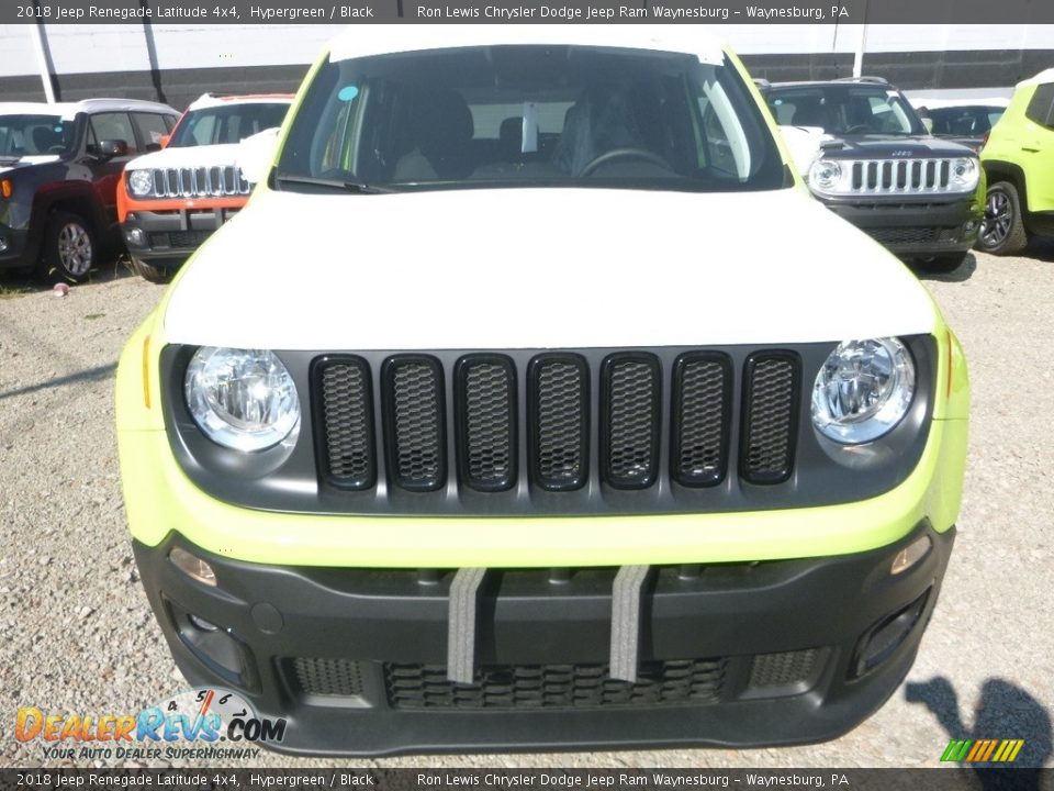 2018 Jeep Renegade Latitude 4x4 Hypergreen / Black Photo #9