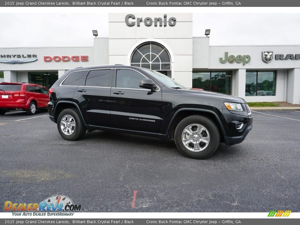 2015 Jeep Grand Cherokee Laredo Brilliant Black Crystal Pearl / Black Photo #1