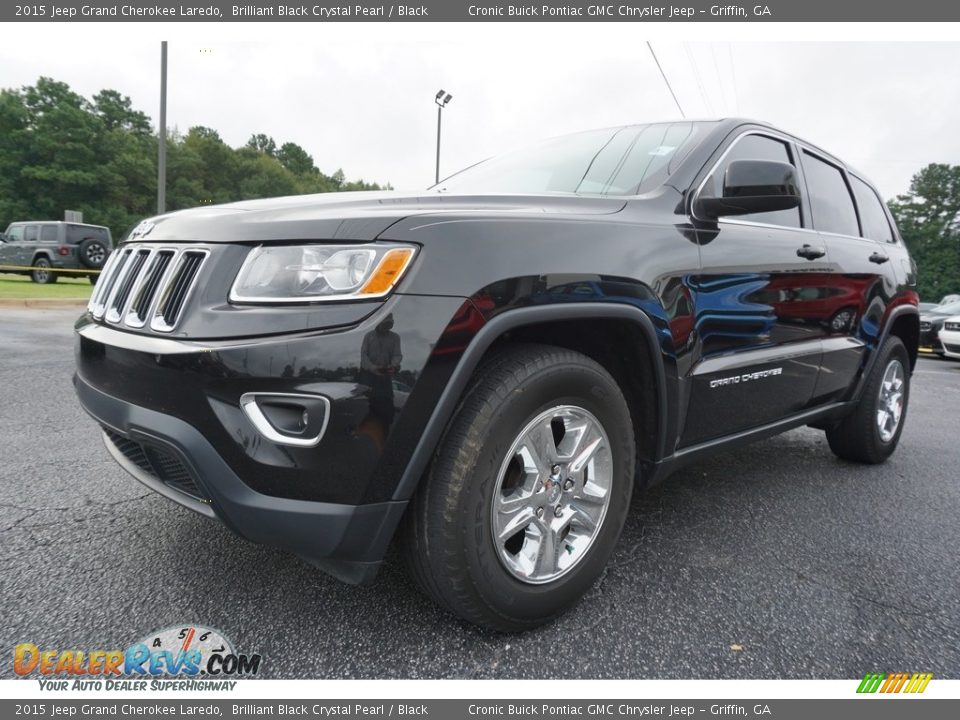 2015 Jeep Grand Cherokee Laredo Brilliant Black Crystal Pearl / Black Photo #3