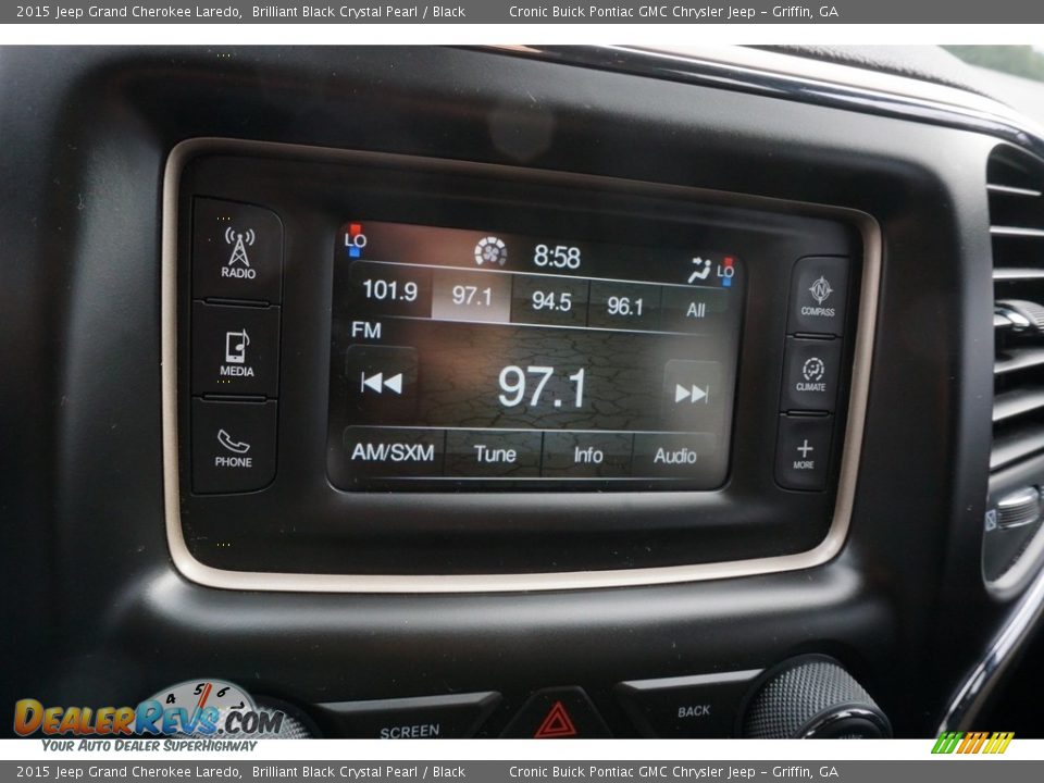 2015 Jeep Grand Cherokee Laredo Brilliant Black Crystal Pearl / Black Photo #7