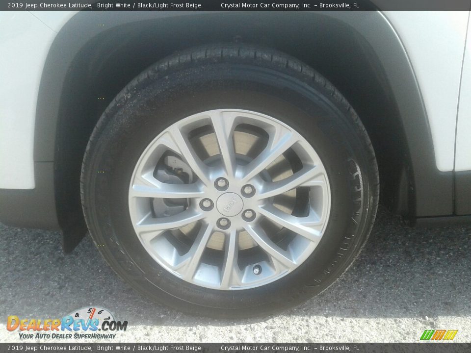 2019 Jeep Cherokee Latitude Bright White / Black/Light Frost Beige Photo #20