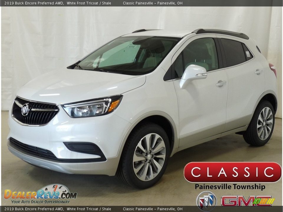 2019 Buick Encore Preferred AWD White Frost Tricoat / Shale Photo #1