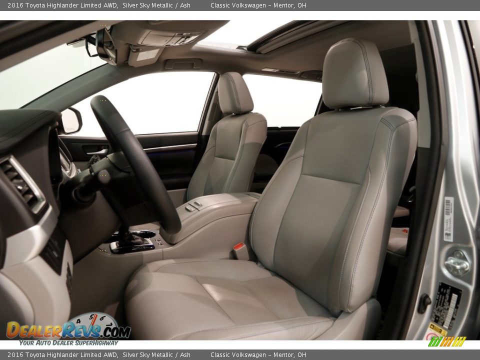 2016 Toyota Highlander Limited AWD Silver Sky Metallic / Ash Photo #6