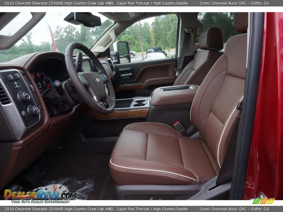 High Country Saddle Interior - 2019 Chevrolet Silverado 2500HD High Country Crew Cab 4WD Photo #4