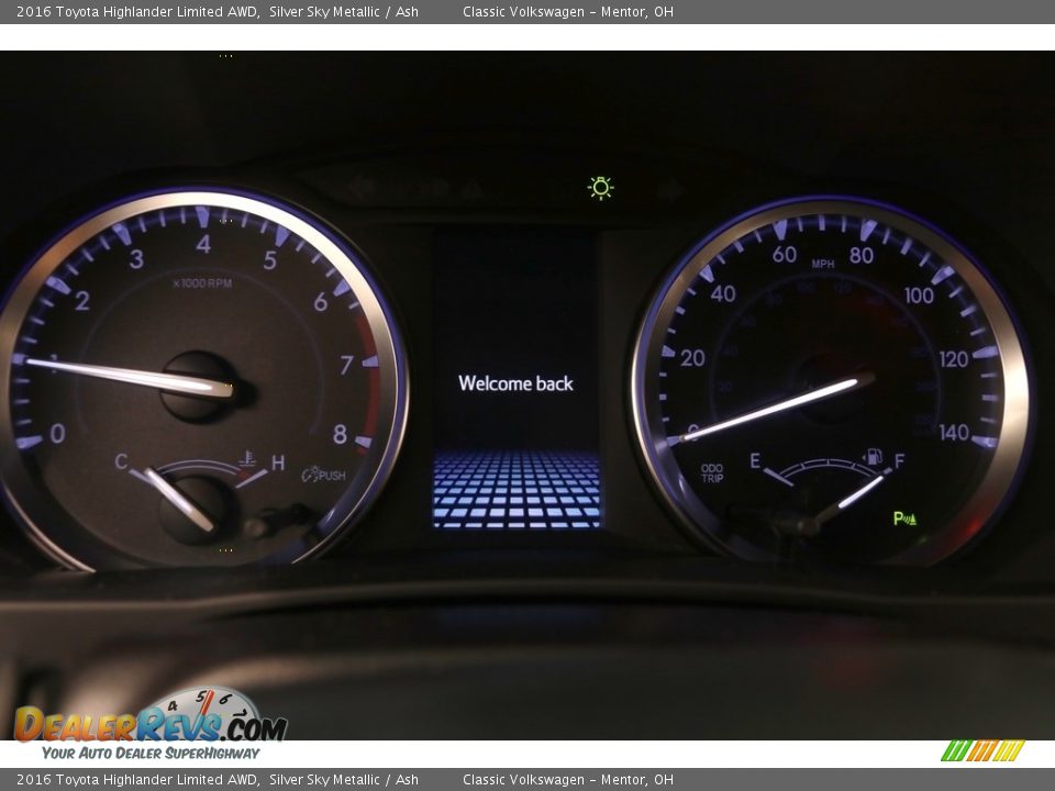 2016 Toyota Highlander Limited AWD Silver Sky Metallic / Ash Photo #8