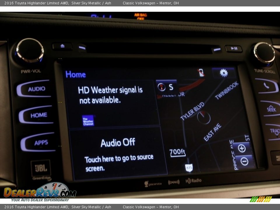 2016 Toyota Highlander Limited AWD Silver Sky Metallic / Ash Photo #11
