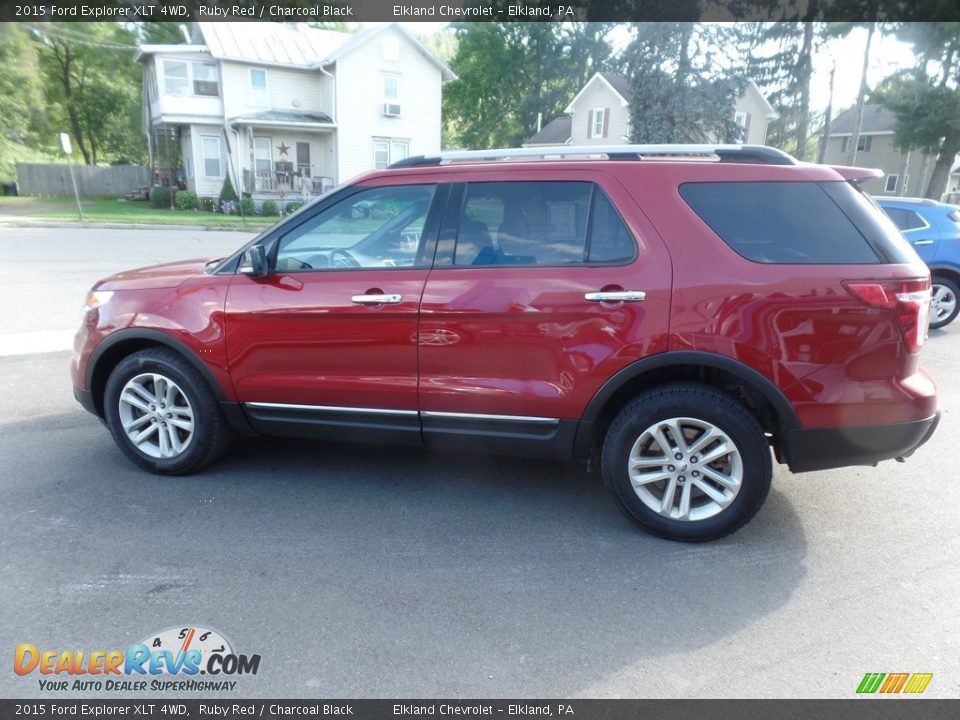 2015 Ford Explorer XLT 4WD Ruby Red / Charcoal Black Photo #5