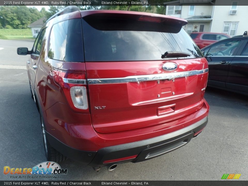 2015 Ford Explorer XLT 4WD Ruby Red / Charcoal Black Photo #7