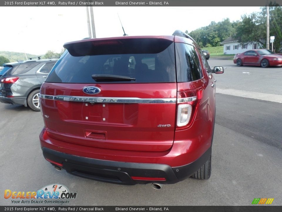 2015 Ford Explorer XLT 4WD Ruby Red / Charcoal Black Photo #8
