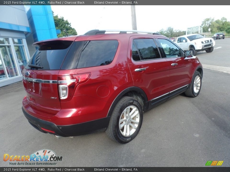 2015 Ford Explorer XLT 4WD Ruby Red / Charcoal Black Photo #9