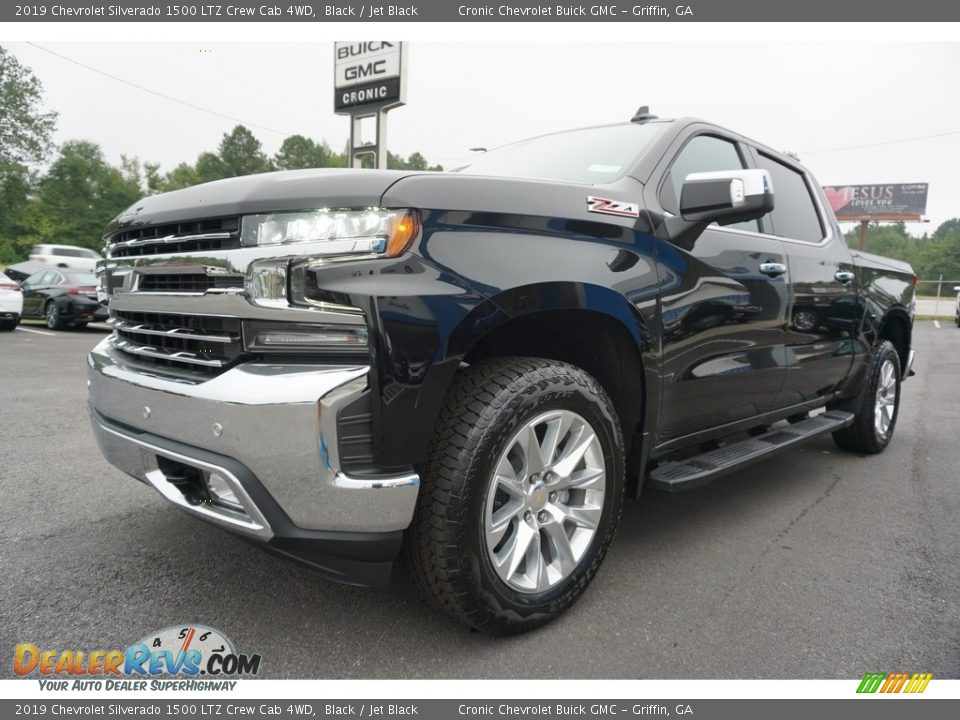 2019 Chevrolet Silverado 1500 LTZ Crew Cab 4WD Black / Jet Black Photo #3