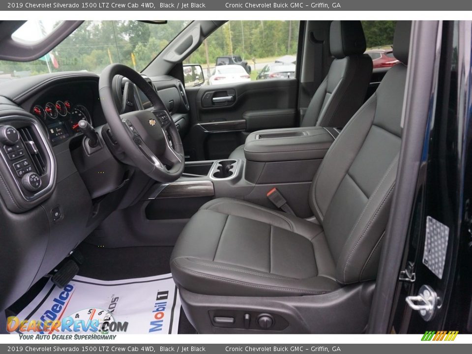 Jet Black Interior - 2019 Chevrolet Silverado 1500 LTZ Crew Cab 4WD Photo #4