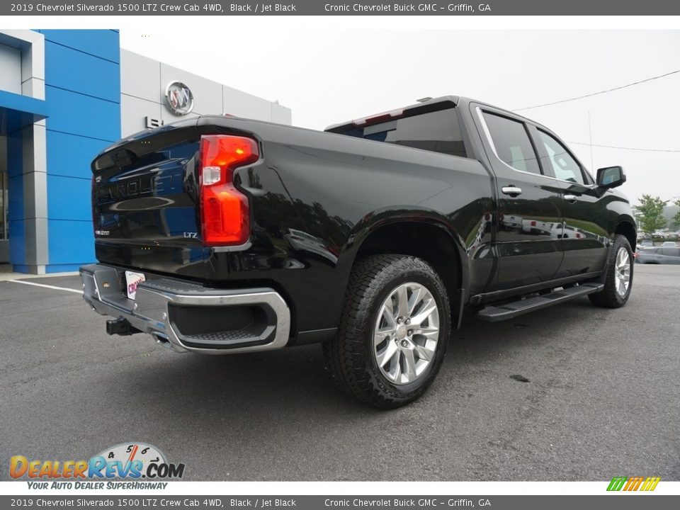2019 Chevrolet Silverado 1500 LTZ Crew Cab 4WD Black / Jet Black Photo #14