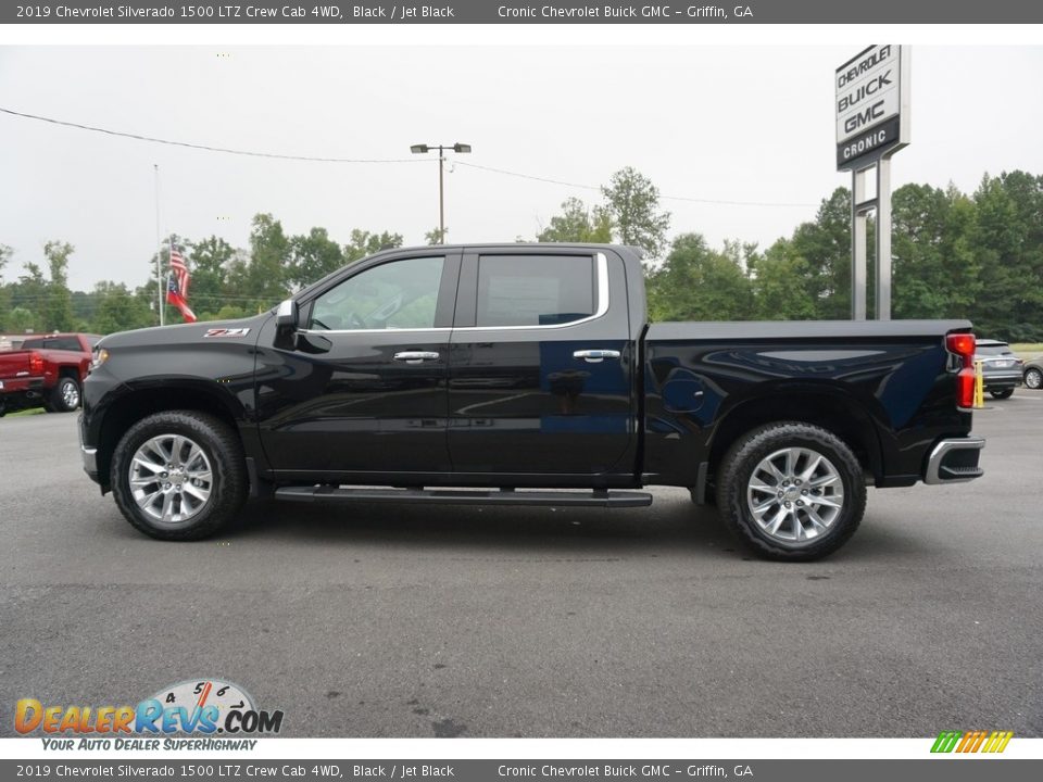 2019 Chevrolet Silverado 1500 LTZ Crew Cab 4WD Black / Jet Black Photo #17