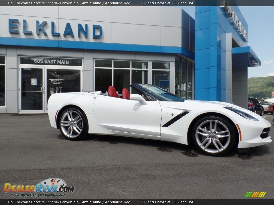 2019 Chevrolet Corvette Stingray Convertible Arctic White / Adrenaline Red Photo #5