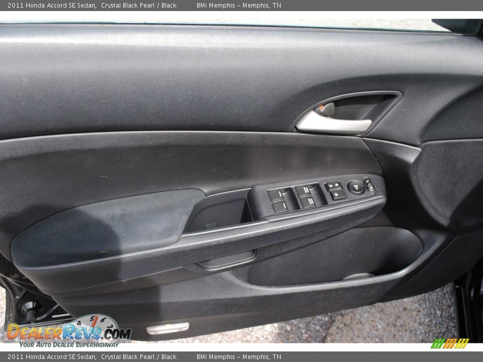 2011 Honda Accord SE Sedan Crystal Black Pearl / Black Photo #10