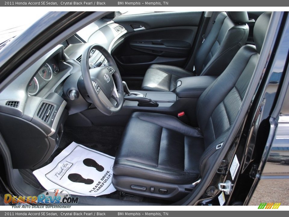 2011 Honda Accord SE Sedan Crystal Black Pearl / Black Photo #11
