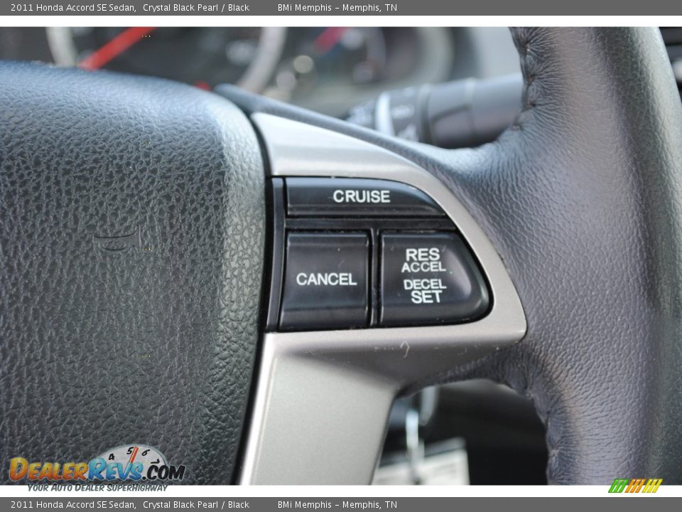 2011 Honda Accord SE Sedan Crystal Black Pearl / Black Photo #15