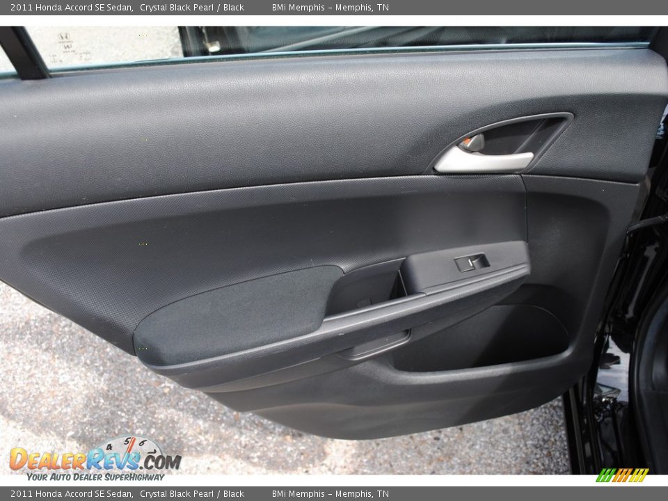 2011 Honda Accord SE Sedan Crystal Black Pearl / Black Photo #19