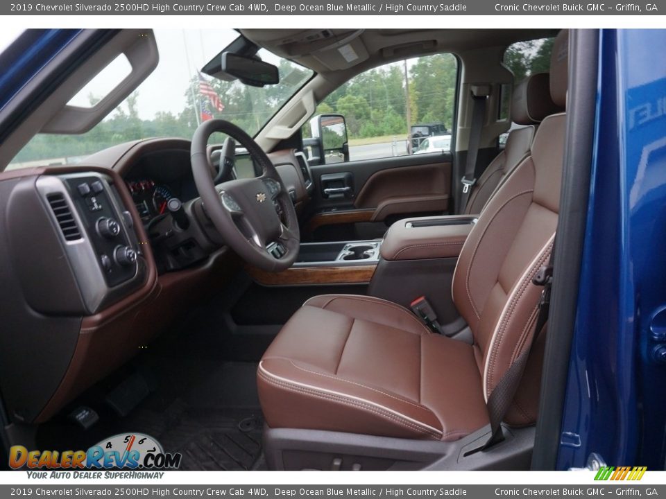 2019 Chevrolet Silverado 2500HD High Country Crew Cab 4WD Deep Ocean Blue Metallic / High Country Saddle Photo #5