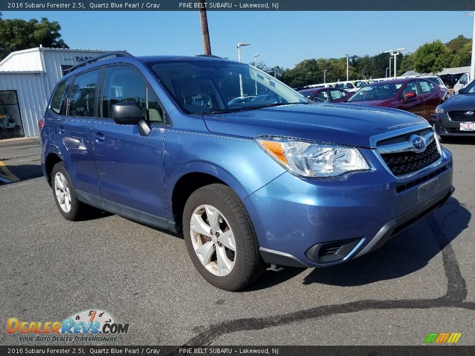 2016 Subaru Forester 2.5i Quartz Blue Pearl / Gray Photo #1