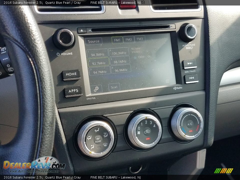 2016 Subaru Forester 2.5i Quartz Blue Pearl / Gray Photo #4