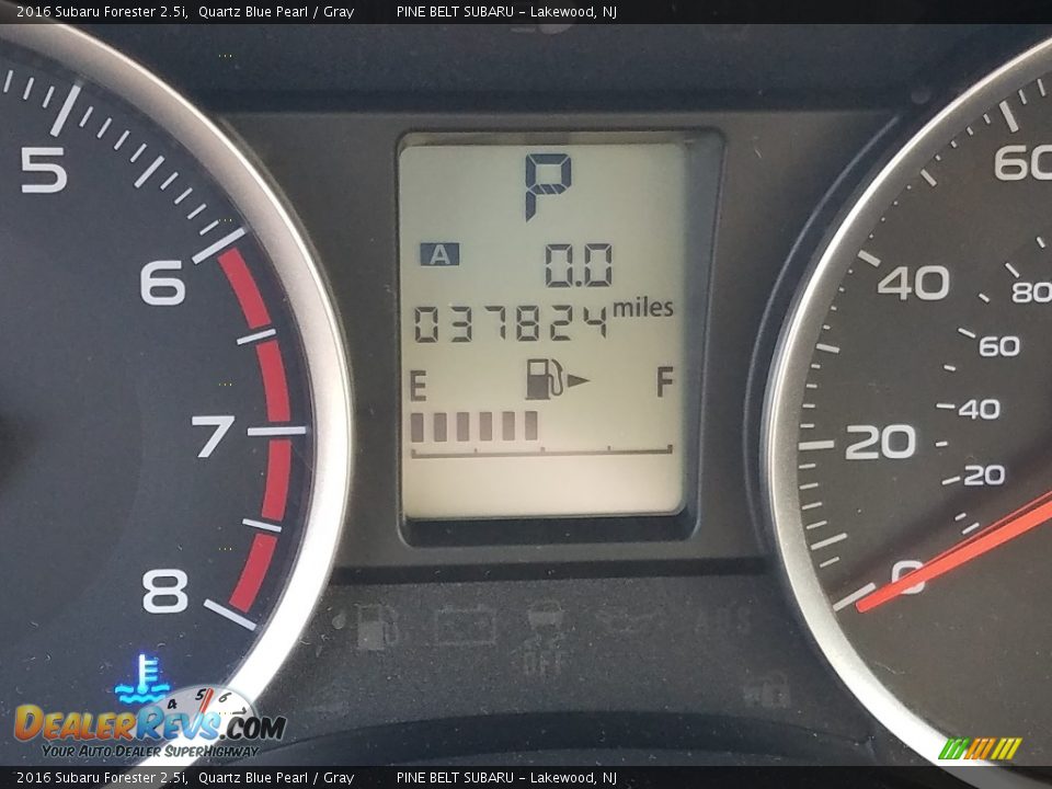 2016 Subaru Forester 2.5i Quartz Blue Pearl / Gray Photo #5