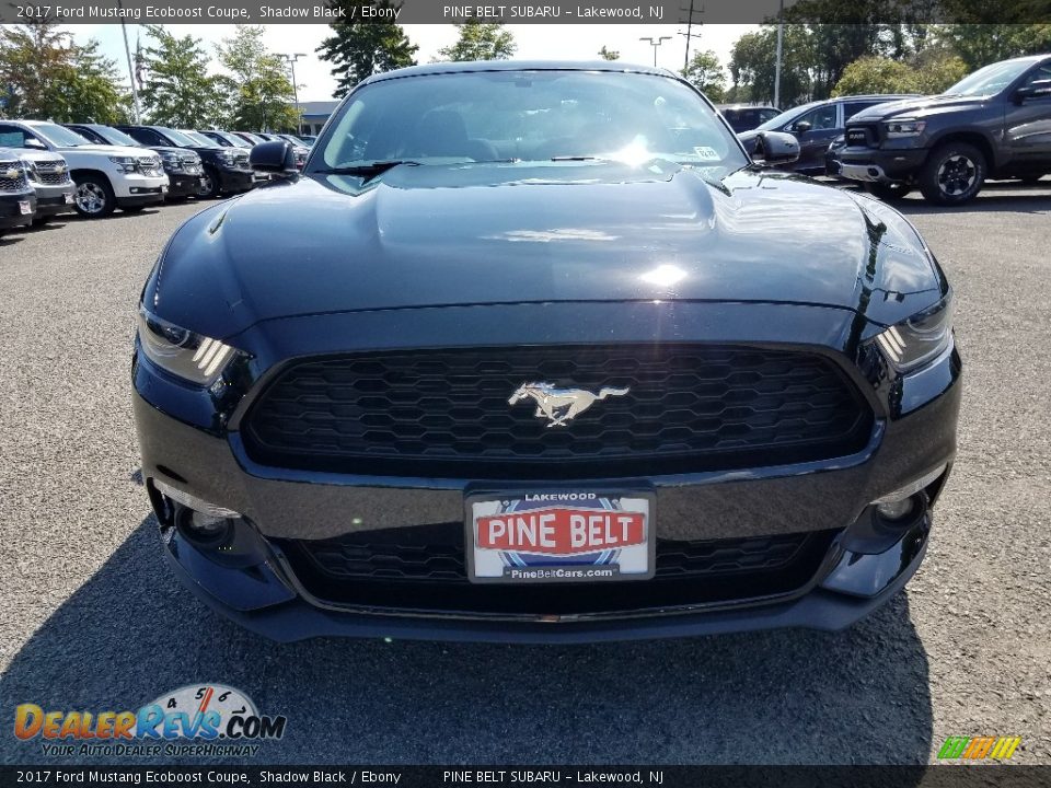 2017 Ford Mustang Ecoboost Coupe Shadow Black / Ebony Photo #2