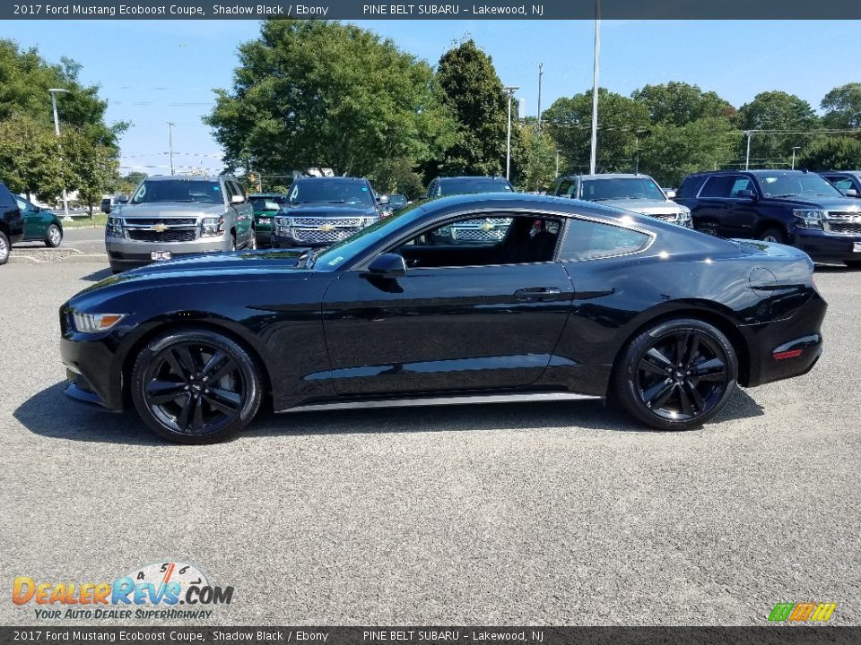2017 Ford Mustang Ecoboost Coupe Shadow Black / Ebony Photo #4