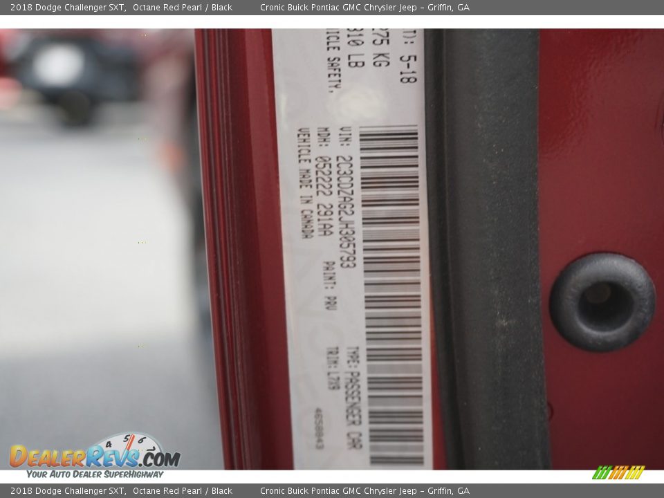 2018 Dodge Challenger SXT Octane Red Pearl / Black Photo #15