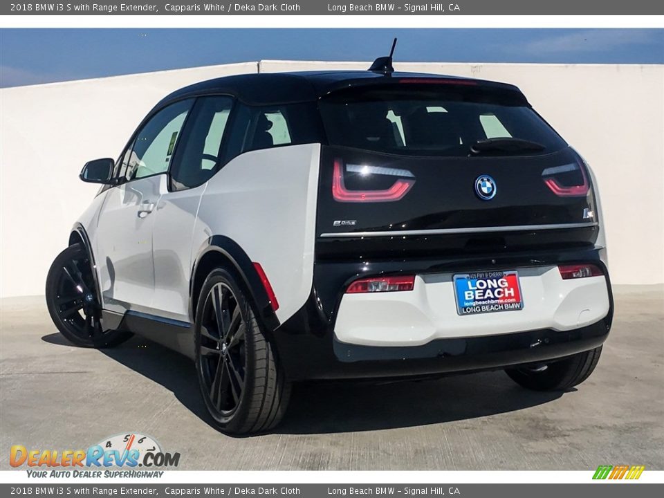 2018 BMW i3 S with Range Extender Capparis White / Deka Dark Cloth Photo #2