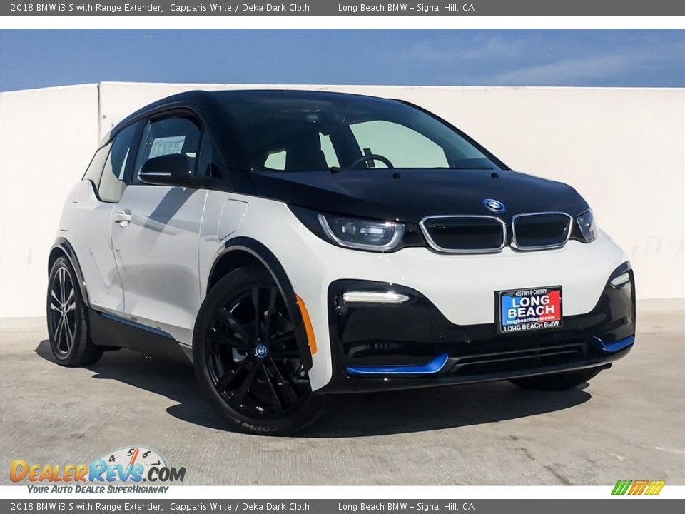 2018 BMW i3 S with Range Extender Capparis White / Deka Dark Cloth Photo #12