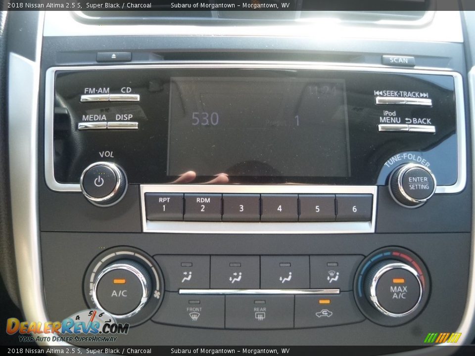 2018 Nissan Altima 2.5 S Super Black / Charcoal Photo #16