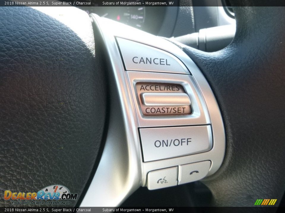 2018 Nissan Altima 2.5 S Super Black / Charcoal Photo #18