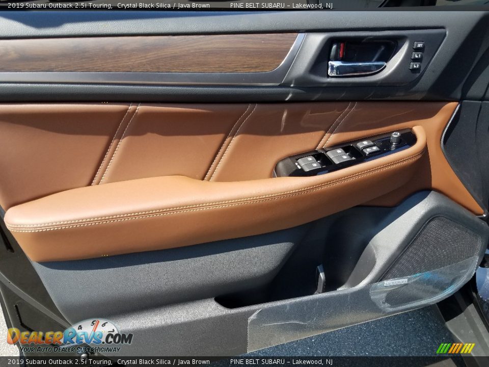 2019 Subaru Outback 2.5i Touring Crystal Black Silica / Java Brown Photo #8