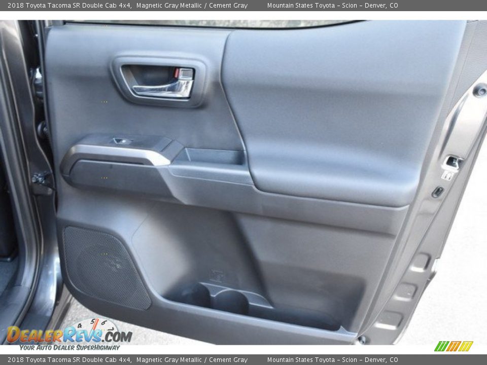 2018 Toyota Tacoma SR Double Cab 4x4 Magnetic Gray Metallic / Cement Gray Photo #23