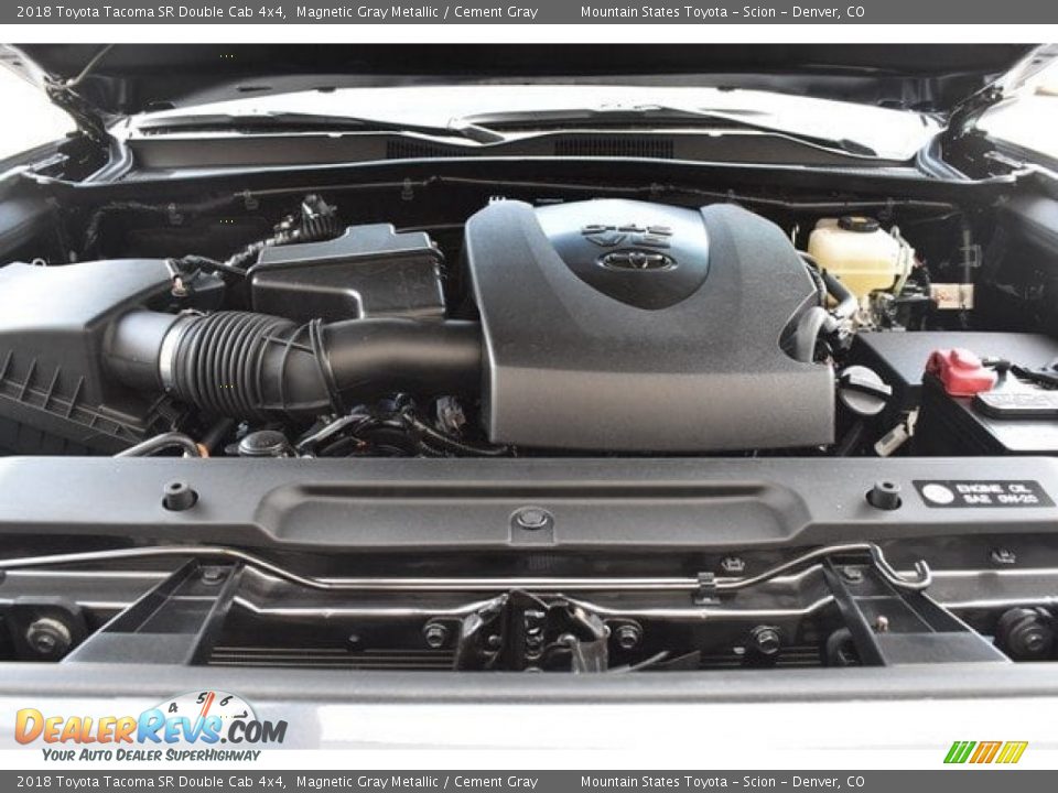 2018 Toyota Tacoma SR Double Cab 4x4 Magnetic Gray Metallic / Cement Gray Photo #31