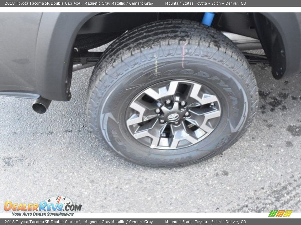 2018 Toyota Tacoma SR Double Cab 4x4 Magnetic Gray Metallic / Cement Gray Photo #34