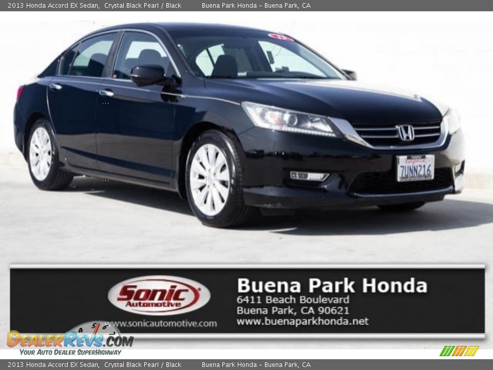 2013 Honda Accord EX Sedan Crystal Black Pearl / Black Photo #1