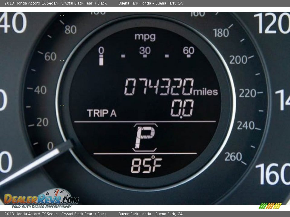 2013 Honda Accord EX Sedan Crystal Black Pearl / Black Photo #6